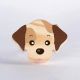 Handcrafted Pine Wood Dog Knob